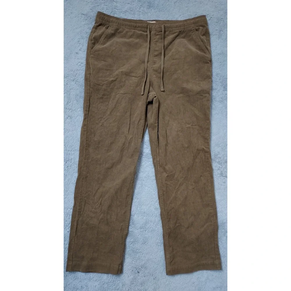 Oneill Corduroy Pants Mens Extra Large Loose Fit Surfer Drawstring Elastic Waist